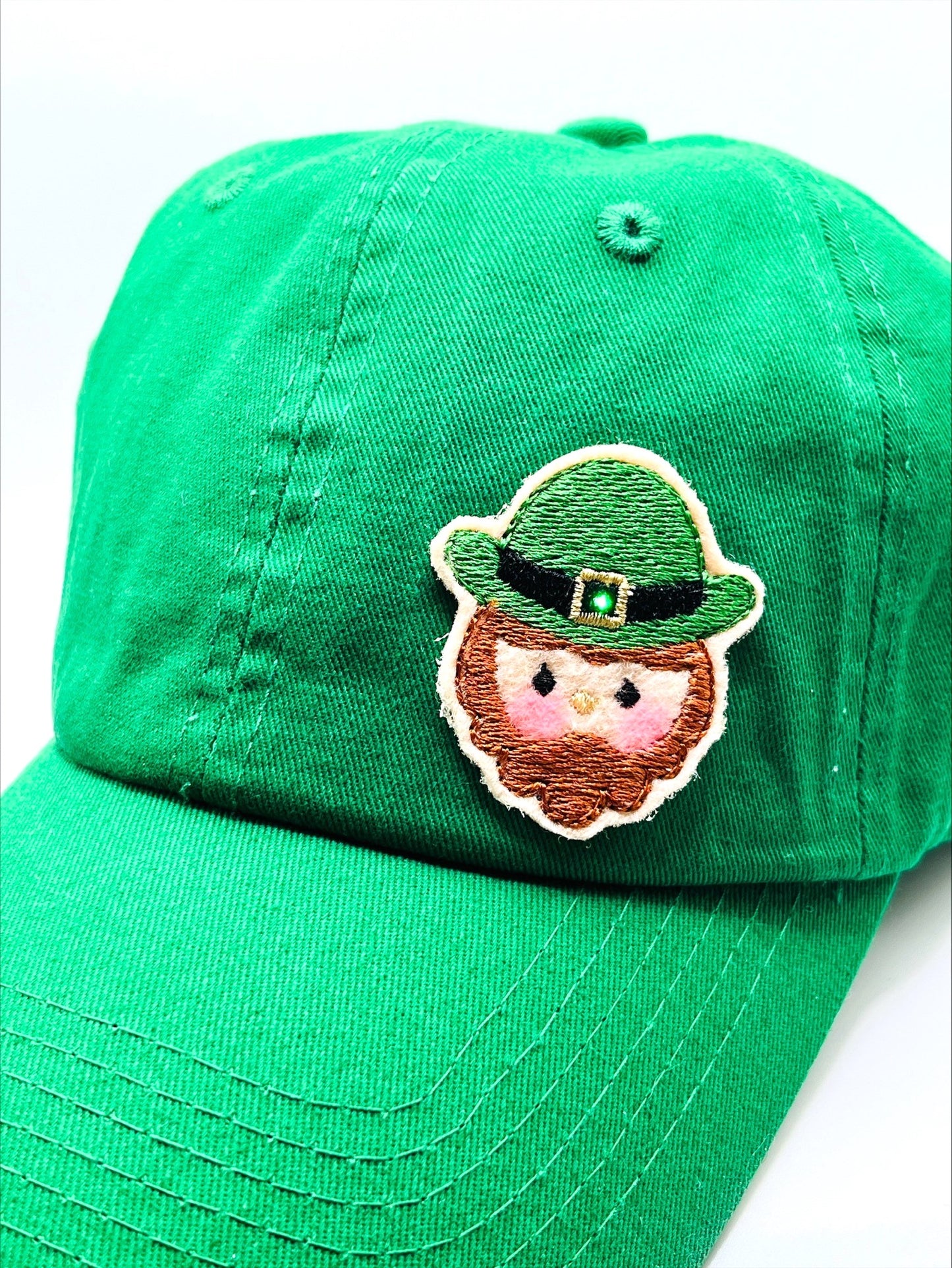 Illuminated "Leprechaun" >>> On A Kelly Green or Pink Baseball Cap