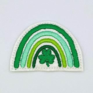 Illuminated Shamrock Under A "Ranbow" Patch >>> On A Kelly Green or Khaki Visor